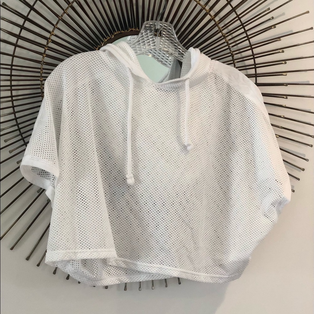 Mesh Hooded Coverup